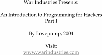 Product picture Programming for Hackers